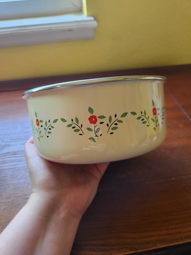 Kobe enamelware floral - kobe, bowl